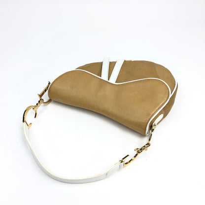 CHRISTIAN DIOR LEATHER SADDLE BAG