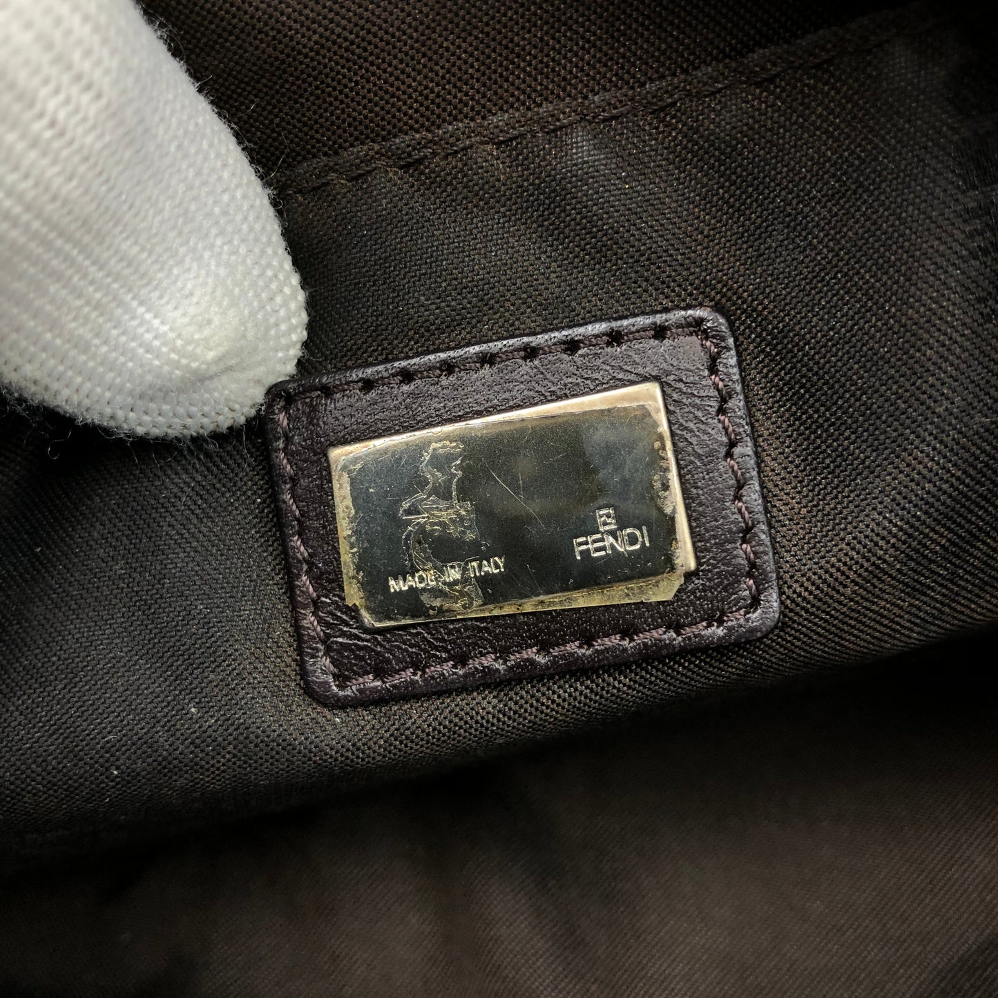 FENDI DENIM ZUCCA SHOULDER BAG