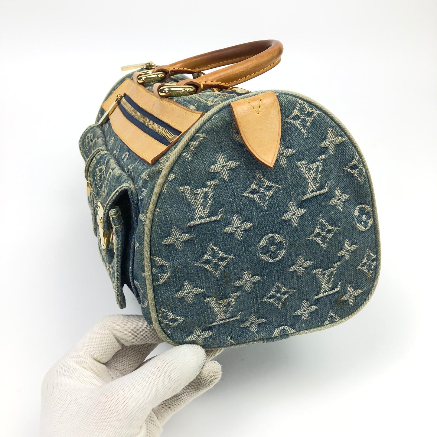 LOUIS VUITTON NEO SPEEDY DENIM BAG