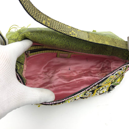 FENDI BEADED BAGUETTE SHOULDER BAG