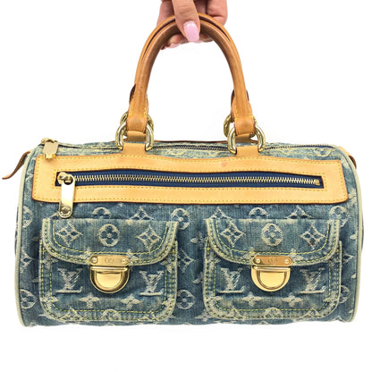 LOUIS VUITTON NEO SPEEDY DENIM BAG