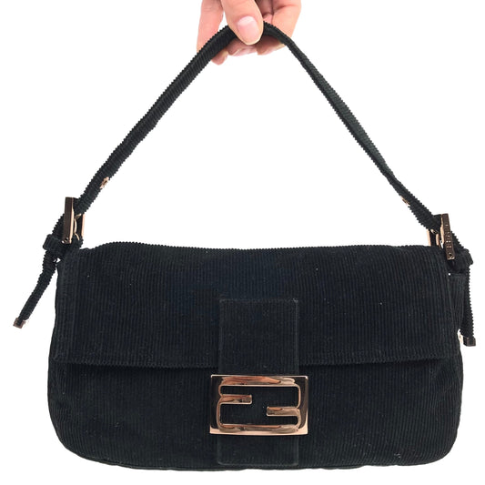 FENDI CORDUROY BAGUETTE BAG