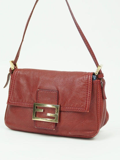 FENDI LEATHER BAGUETTE