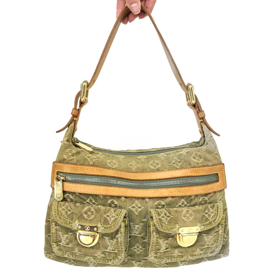LOUIS VUITTON BAGGY PM DENIM SHOULDER BAG