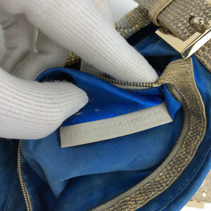 FENDI BEADED GOLD BAGUETTE BAG