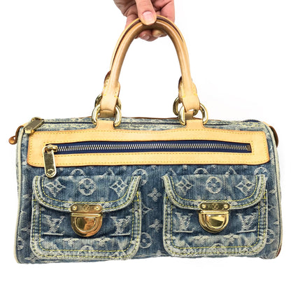 LOUIS VUITTON NEO SPEEDY DENIM BAG
