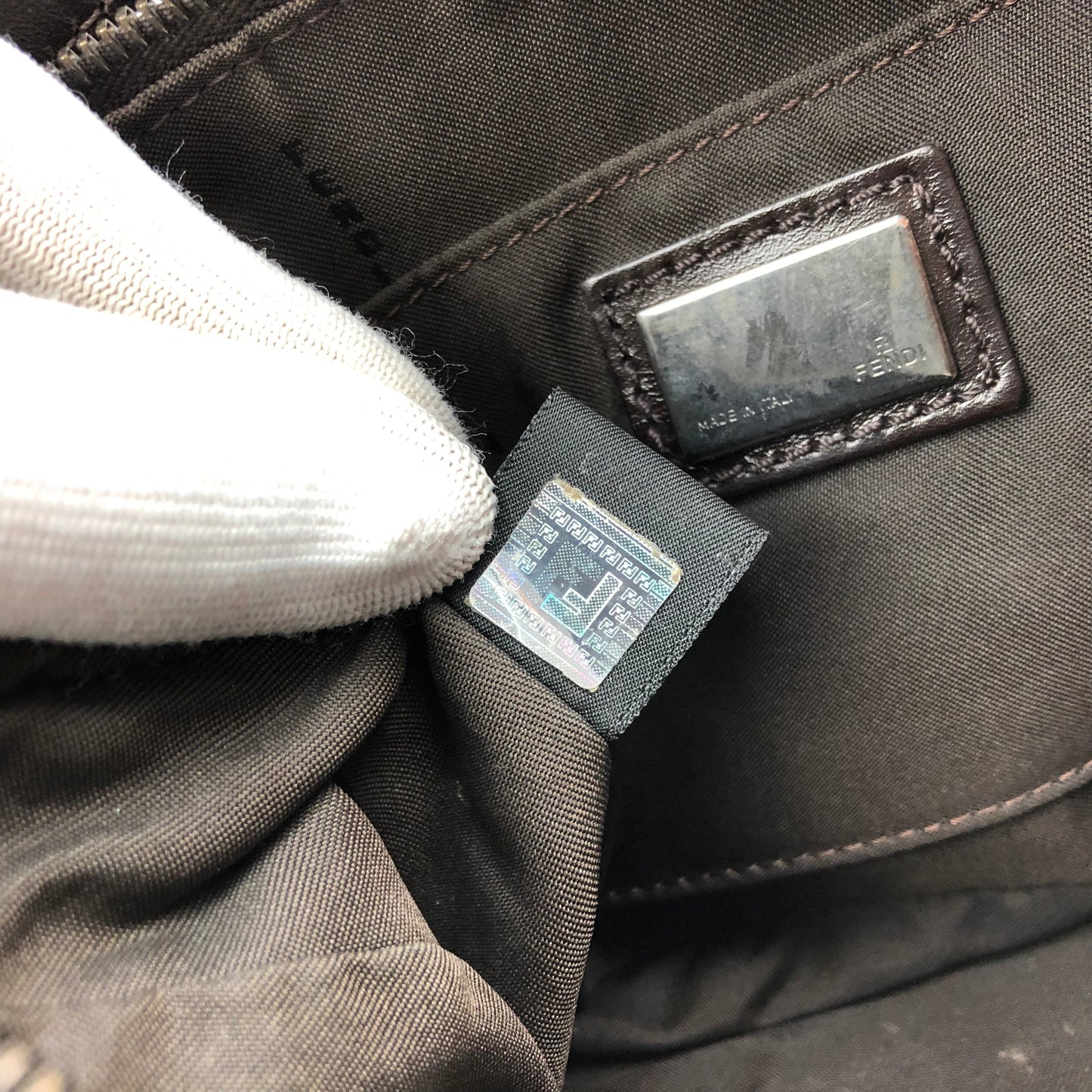 FENDI ZUCCA SHOULDER BAG