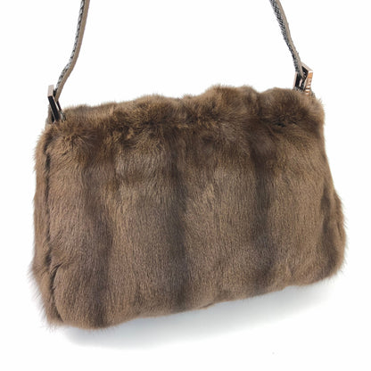 FENDI MINK FUR MAMA BAGUETTE BAG