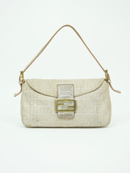 FENDI MONOGRAM SHIMMER BAGUETTE