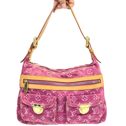 LOUIS VUITTON BAGGY PM DENIM SHOULDER BAG