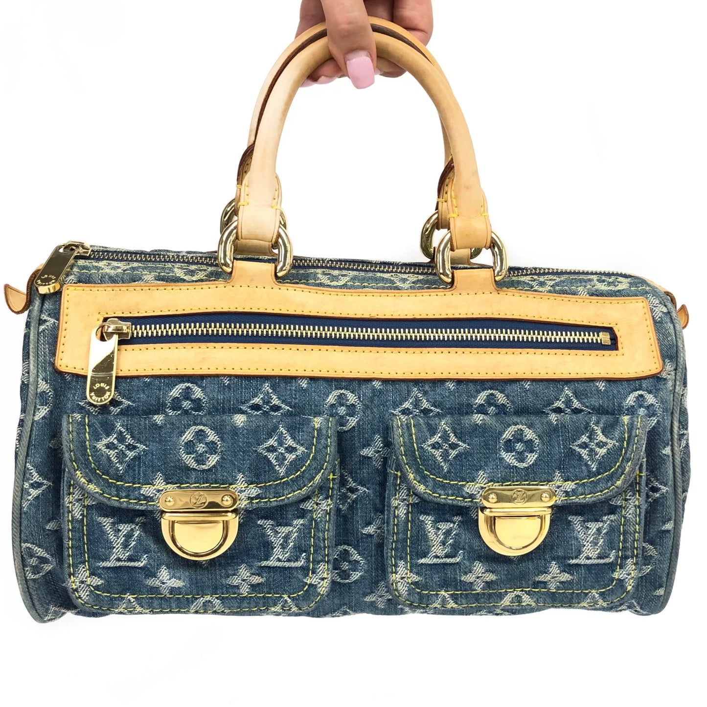 LOUIS VUITTON NEO SPEEDY DENIM BAG