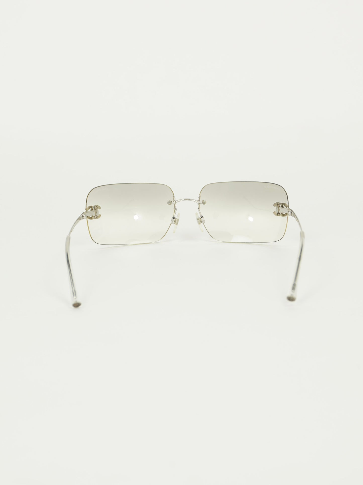 CHANEL RIMLESS RHINESTONE SUNGLASSES