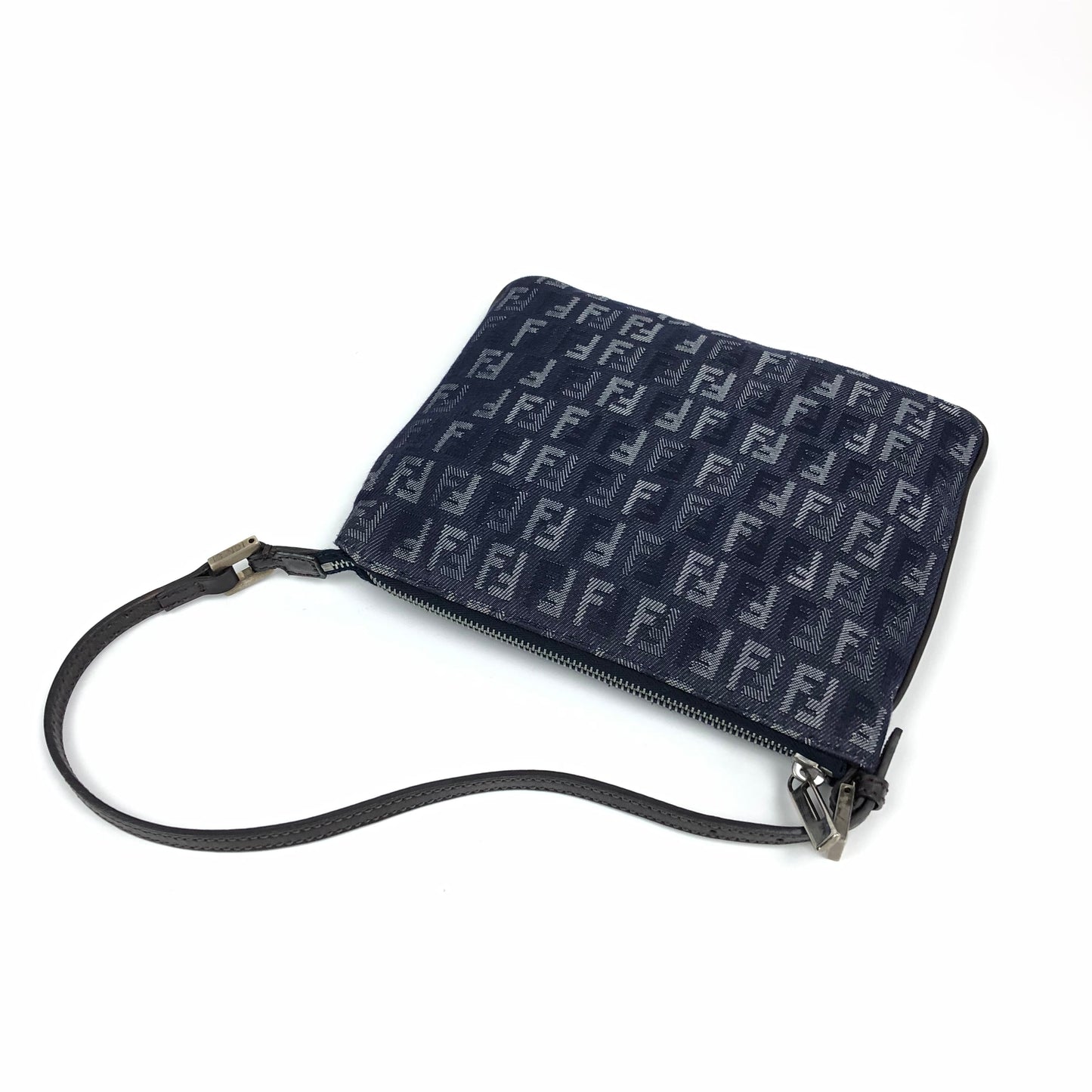 FENDI ZUCCA DENIM SHOULDER BAG