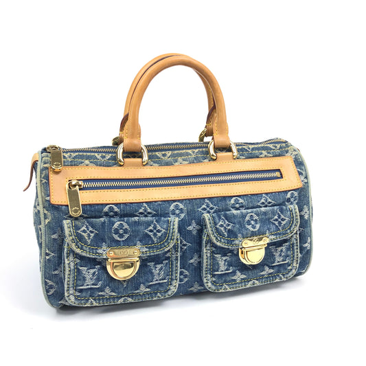 LOUIS VUITTON NEO SPEEDY DENIM BAG