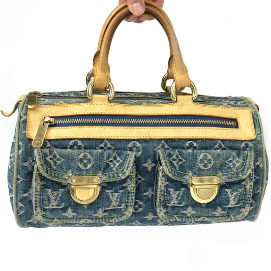 LOUIS VUITTON NEO SPEEDY DENIM BAG