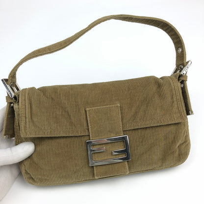 FENDI CORDUROY BAGUETTE BAG