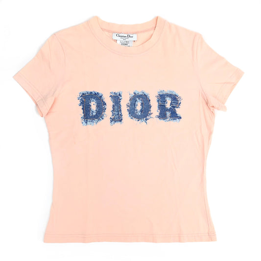 CHRISTIAN DIOR DENIM PRINT T-SHIRT