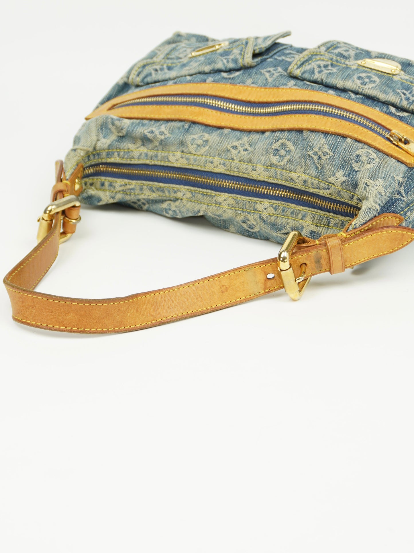 LOUIS VUITTON BAGGY PM DENIM SHOULDER BAG