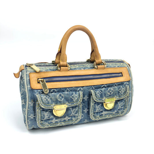 LOUIS VUITTON NEO SPEEDY DENIM BAG