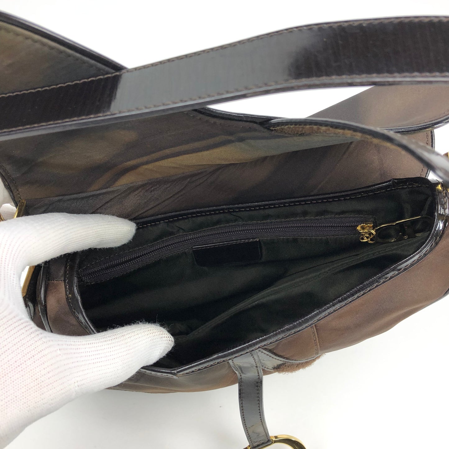 CHRISTIAN DIOR WATERCOLOUR SADDLE BAG