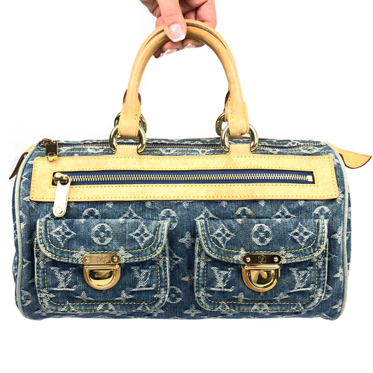 LOUIS VUITTON DENIM NEO SPEEDY BAG