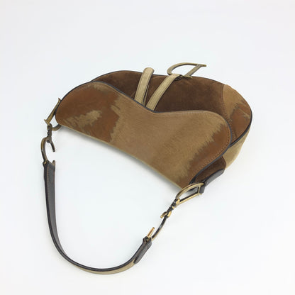 CHRISTIAN DIOR PONY HAIR SADDLE BAG