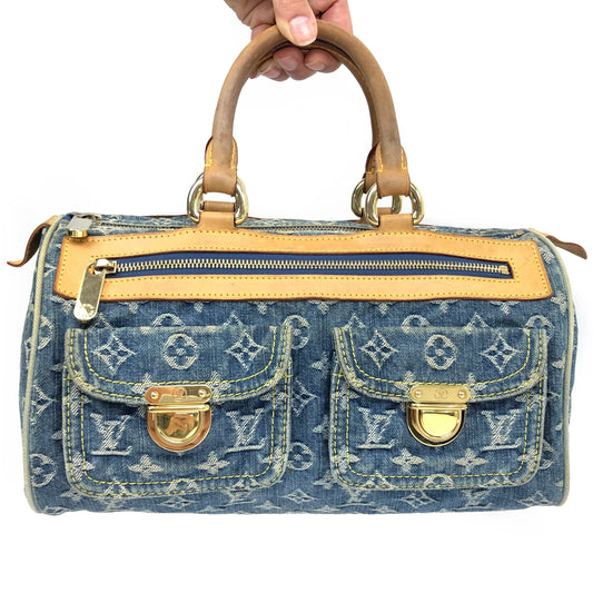 LOUIS VUITTON NEO SPEEDY DENIM BAG