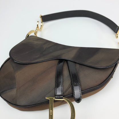 CHRISTIAN DIOR WATERCOLOUR SADDLE BAG