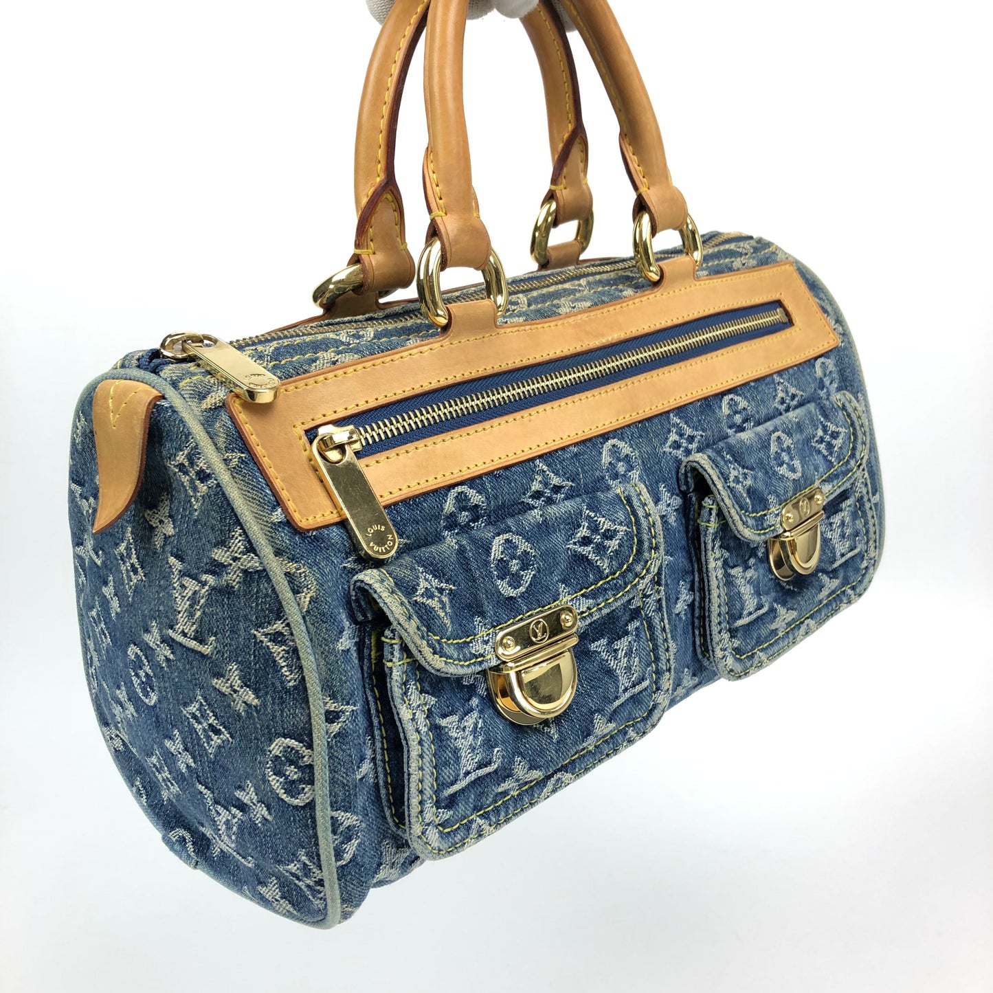 LOUIS VUITTON NEO SPEEDY DENIM BAG