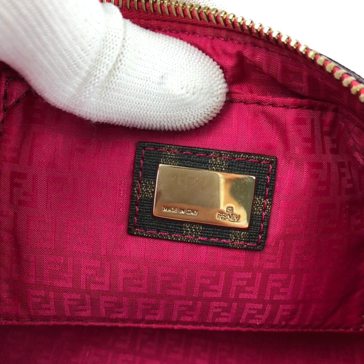 FENDI ZUCCA CHAIN BAG