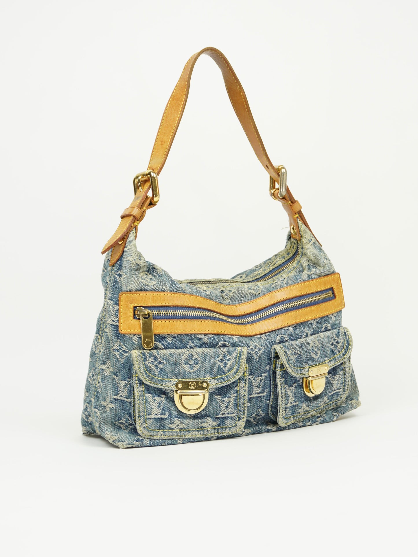 LOUIS VUITTON BAGGY PM DENIM SHOULDER BAG