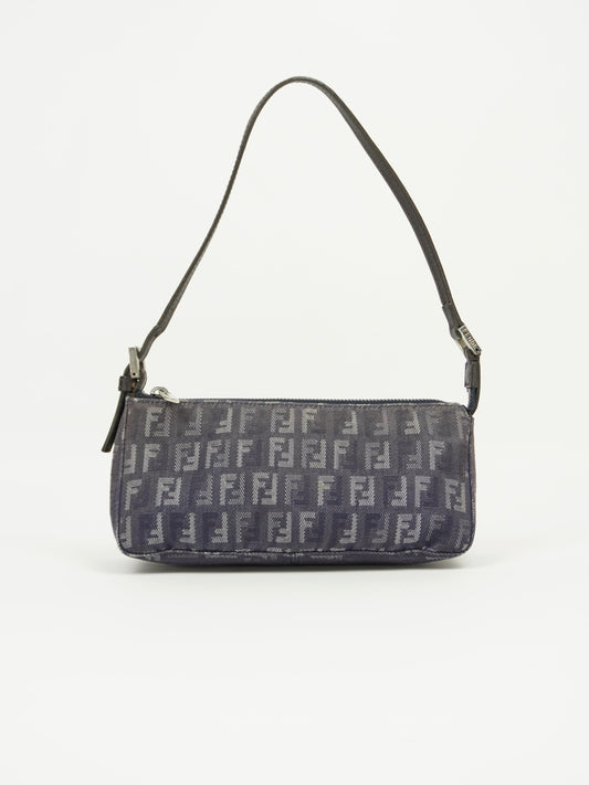 FENDI DENIM ZUCCA SHOULDER BAG