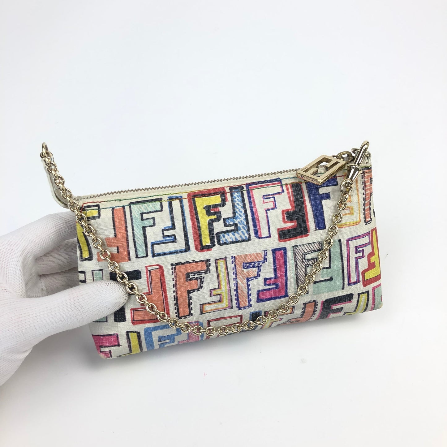 FENDI ZUCCA CHAIN BAG