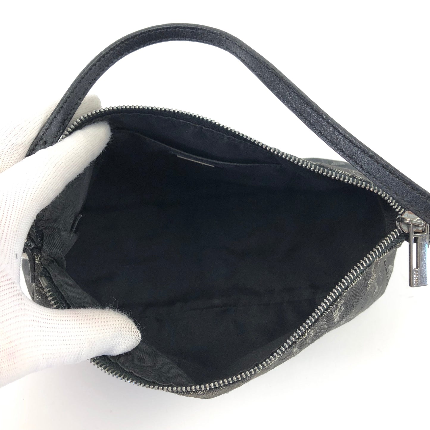 FENDI DENIM ZUCCA SHOULDER BAG