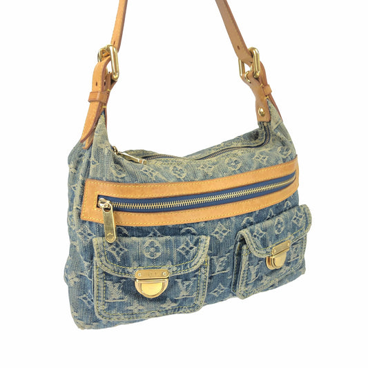 LOUIS VUITTON BAGGY PM DENIM SHOULDER BAG
