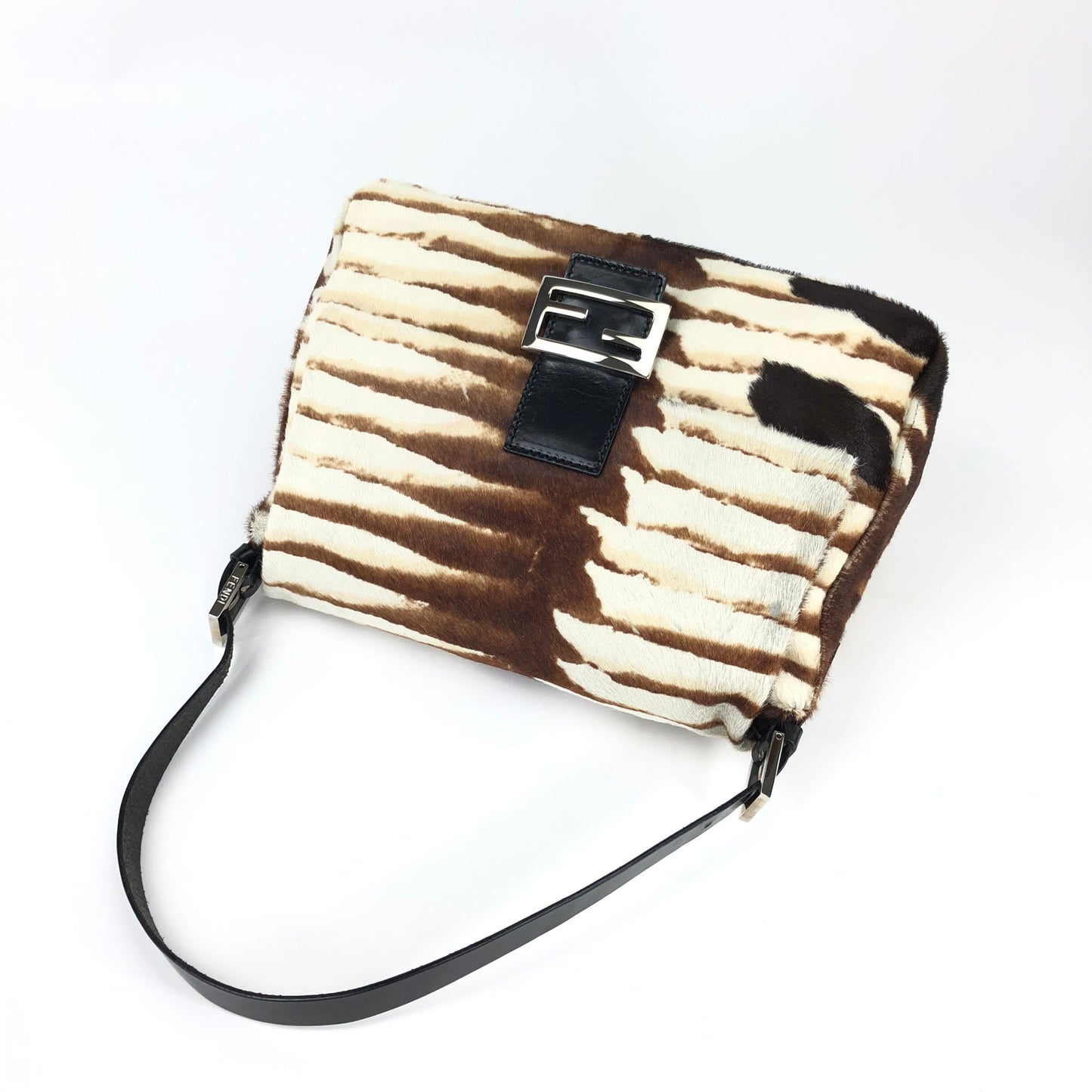 FENDI CALF HAIR MAMA BAGUETTE BAG