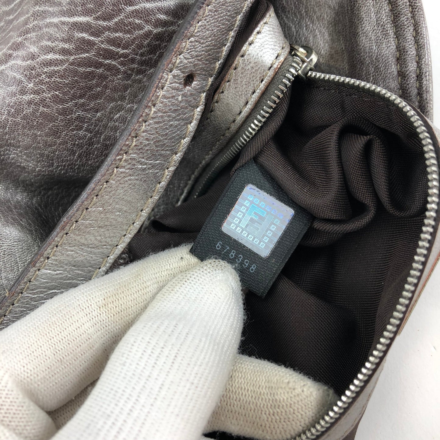 FENDI LEATHER BAGUETTE BAG