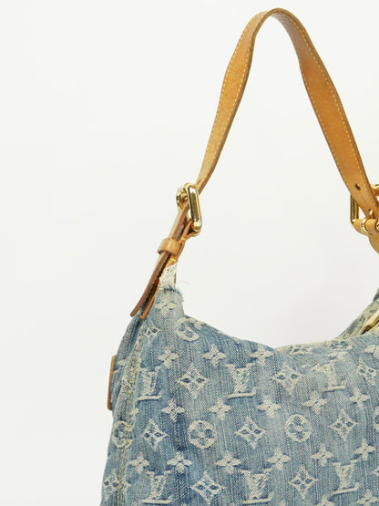LOUIS VUITTON BAGGY PM DENIM SHOULDER BAG