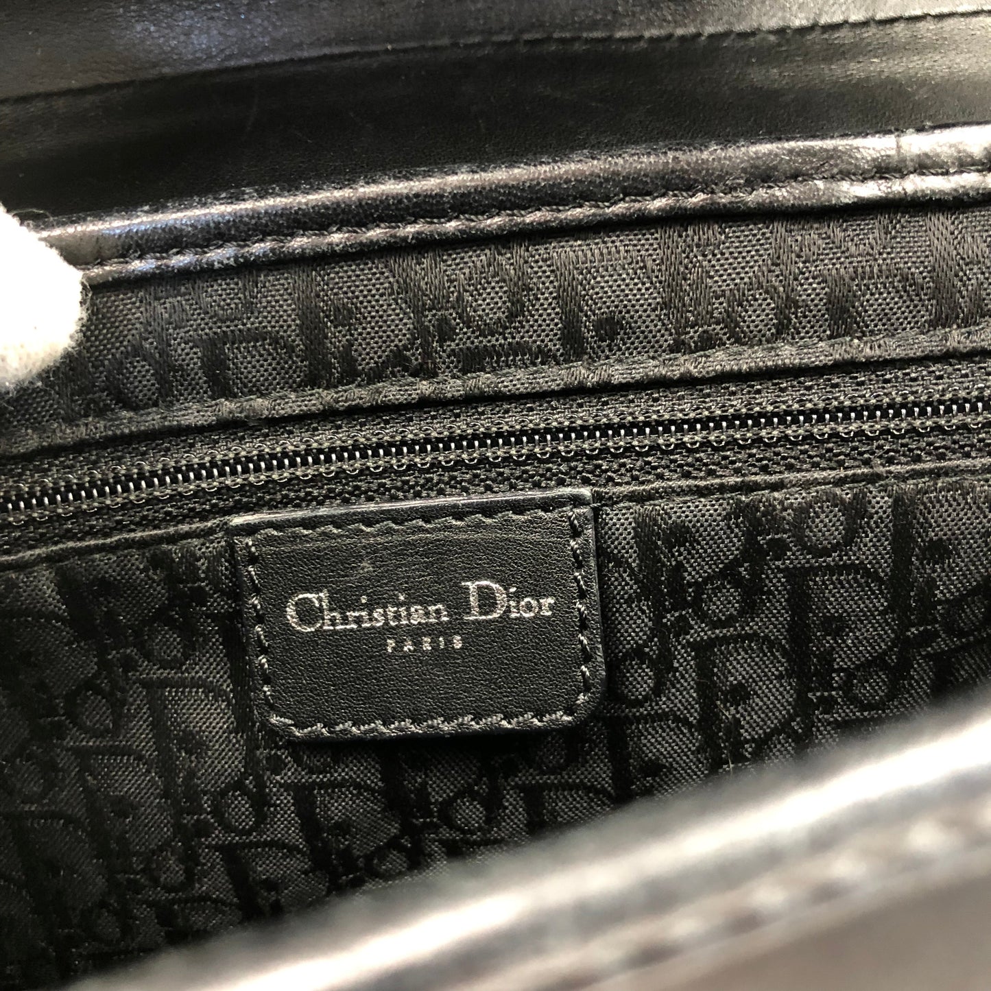 CHRISTIAN DIOR HOLLYWOOD PYTHON LEATHER SADDLE BAG