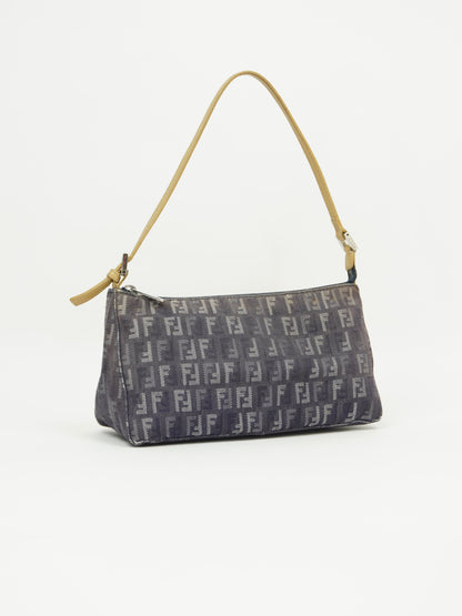 FENDI DENIM ZUCCA SHOULDER BAG