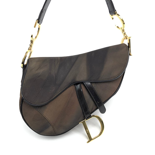 CHRISTIAN DIOR WATERCOLOUR SADDLE BAG