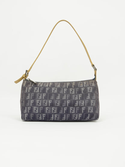 FENDI DENIM ZUCCA SHOULDER BAG