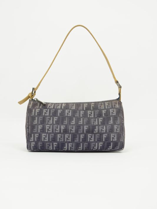 FENDI DENIM ZUCCA SHOULDER BAG