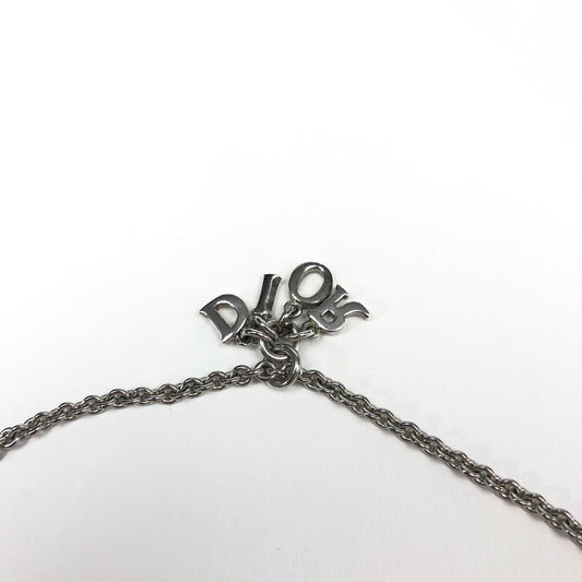 CHRISTIAN DIOR SPELL-OUT NECKLACE