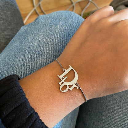 CHRISTIAN DIOR MONOGRAM LOGO BRACELET