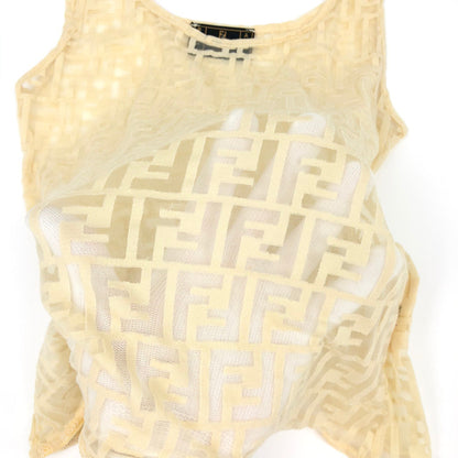 FENDI SHEER ZUCCA CAMI TOP