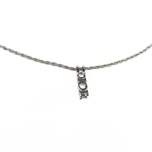 CHRISTIAN DIOR SPELL-OUT NECKLACE