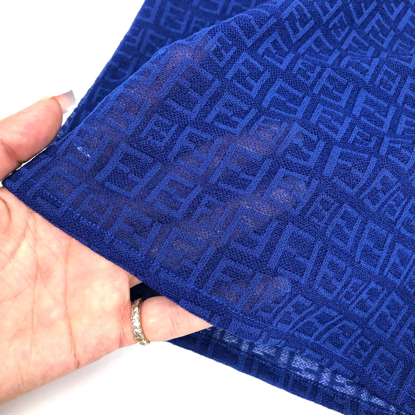 FENDI ZUCCA SHEER TOP