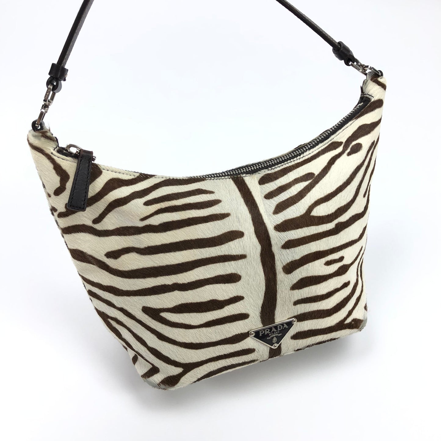 PRADA CALF HAIR SHOULDER BAG