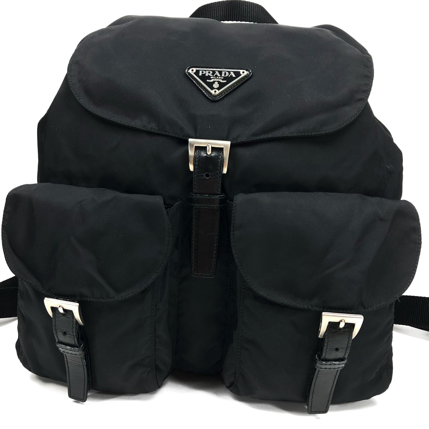 PRADA NYLON DOUBLE BUCKLE BACKPACK